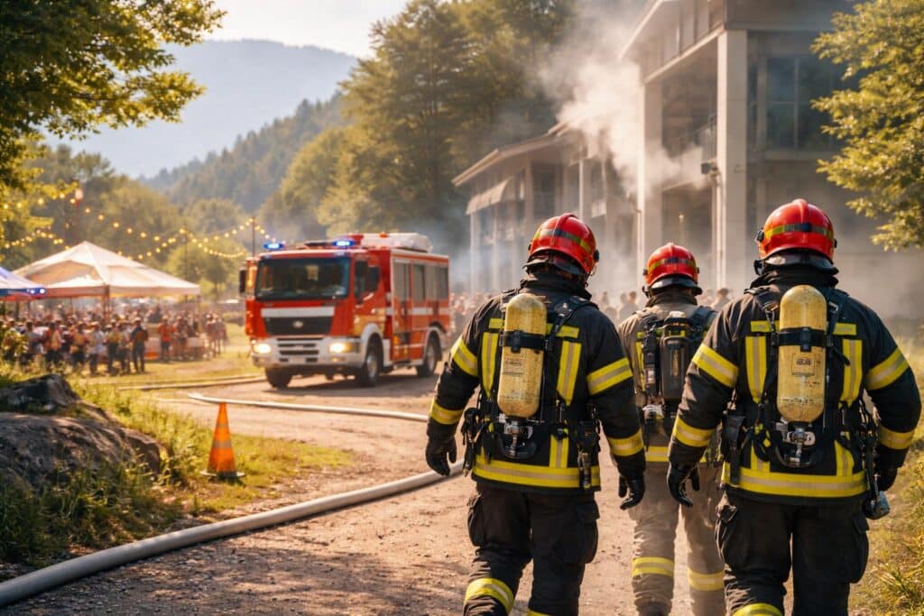 Trotz Sommerfest-Stimmung: Feuerwehren rückten in Edling und Stein im Jauntal aus