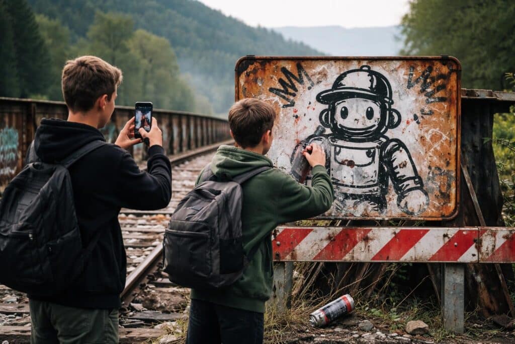Videos auf TikTok: Zwei Schüler waren in Kärnten auf Zerstörungstour