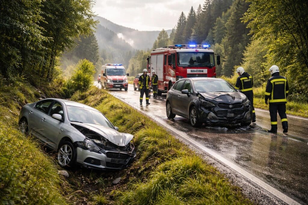 Verkehrsunfall im Bezirk Villach