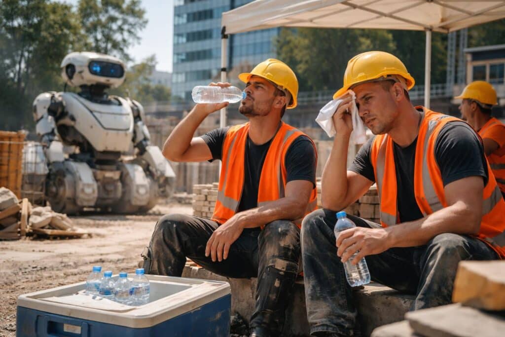 Hitzeschutzmaßnahmen am Arbeitsplatz