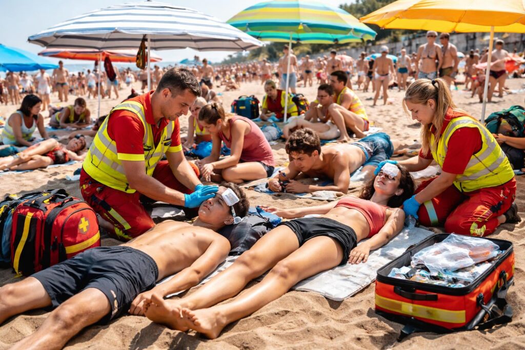 19 Österreicher in Lignano mussten nach Hitzschlag behandelt werden
