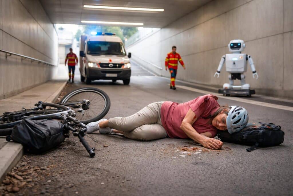 Schwer verletzt: Frau stürzte mit E-Bike in neuer Unterführung