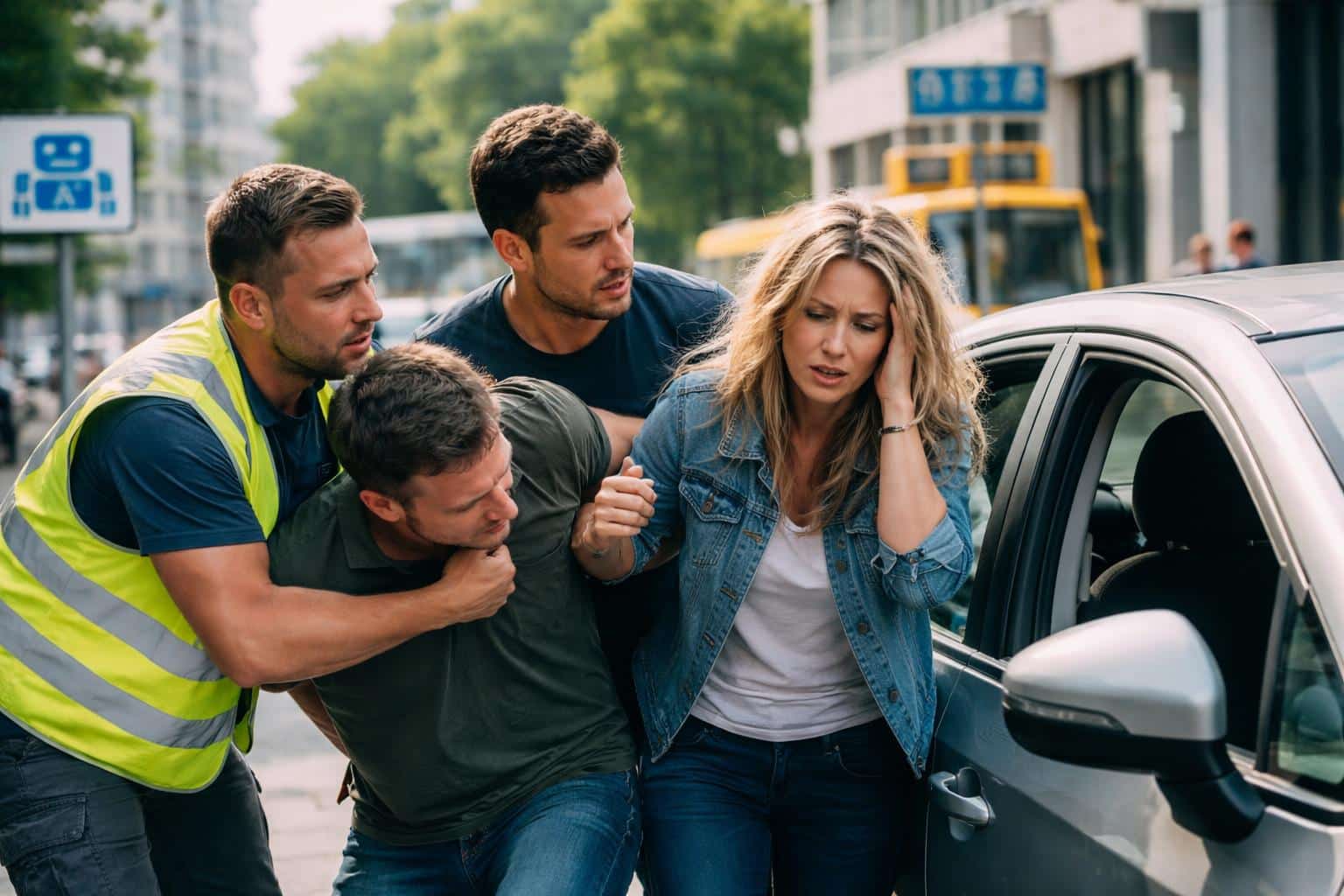 Passanten stoppen Angriff auf Frau