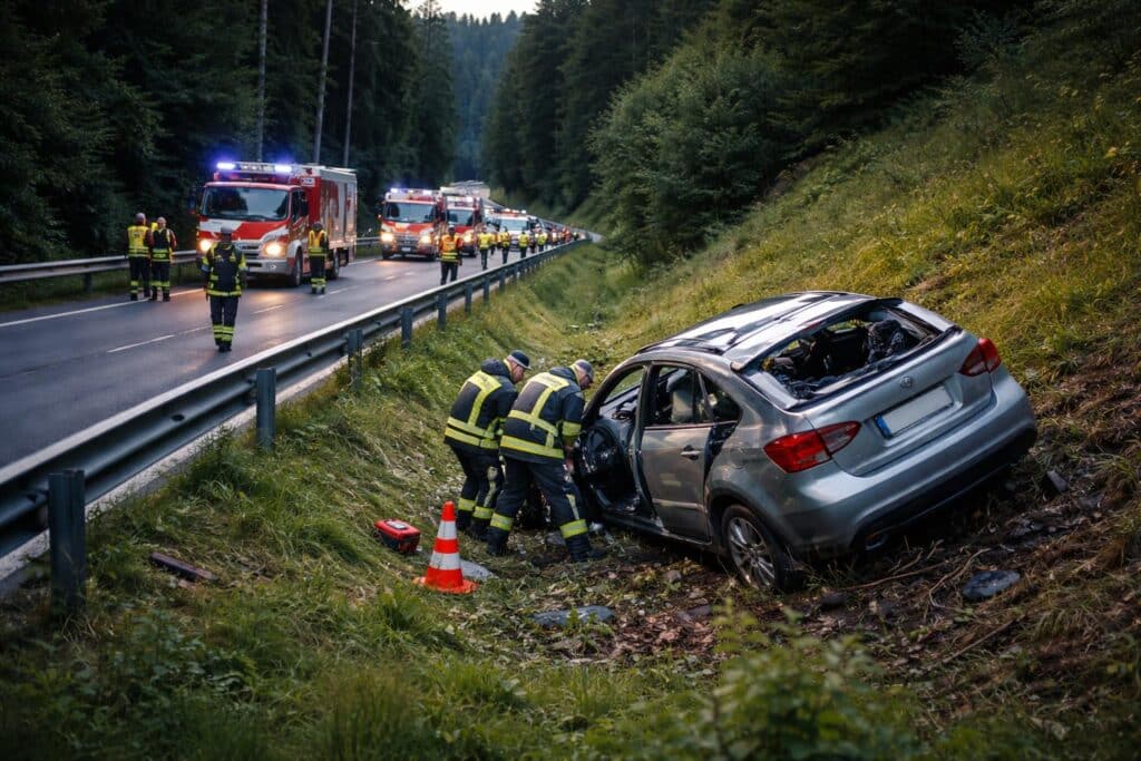 Verkehrsunfall mit Personenschaden im Bezirk Feldkirchen