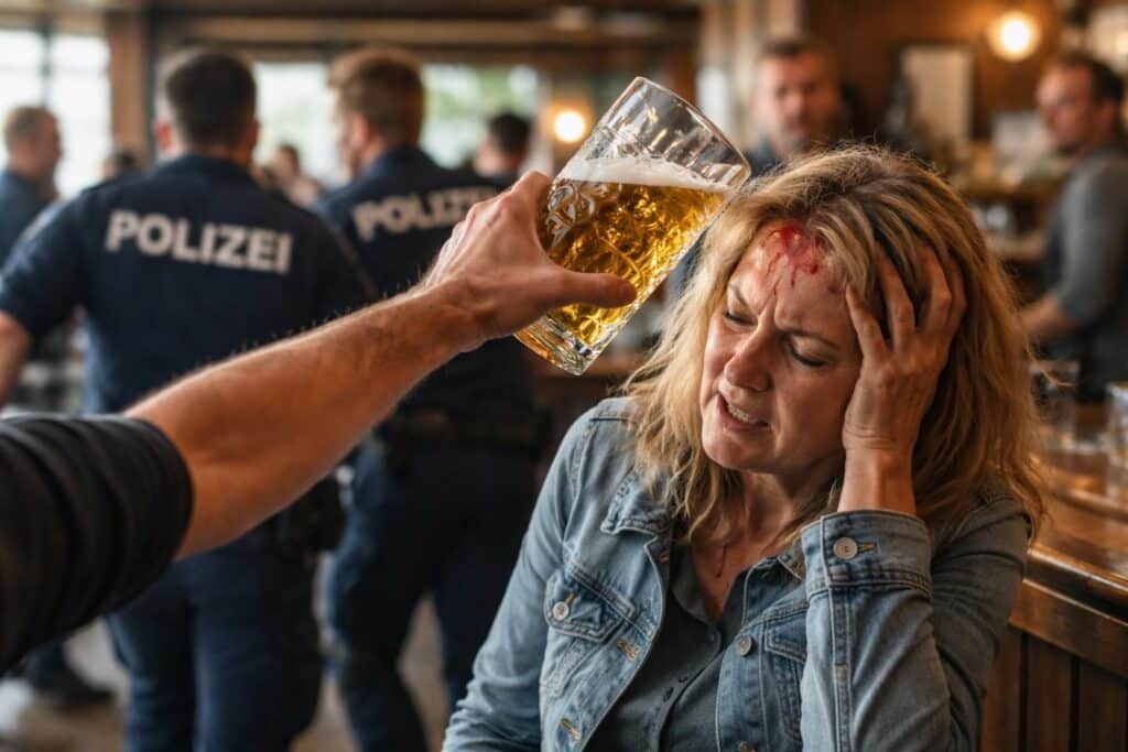 Brutale Attacke : Kärntner schlug Frau mit Bierkrug gegen den Kopf