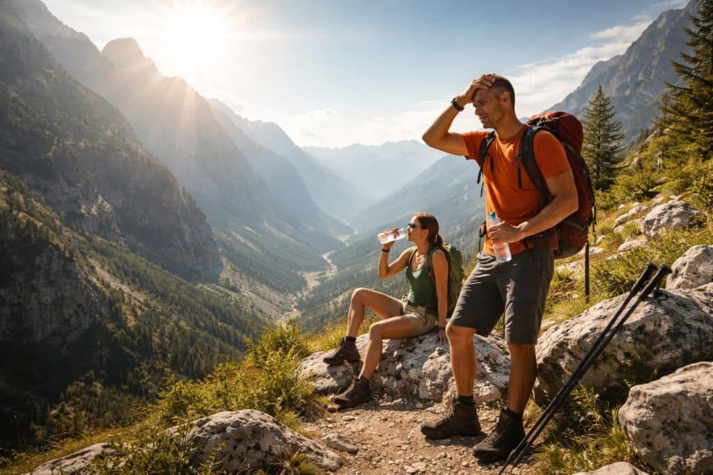 Hitzegefahr beim Bergwandern