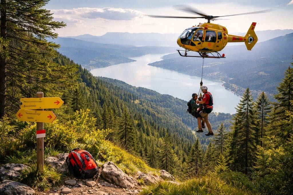 Techelsberg: Wanderer schwer verletzt