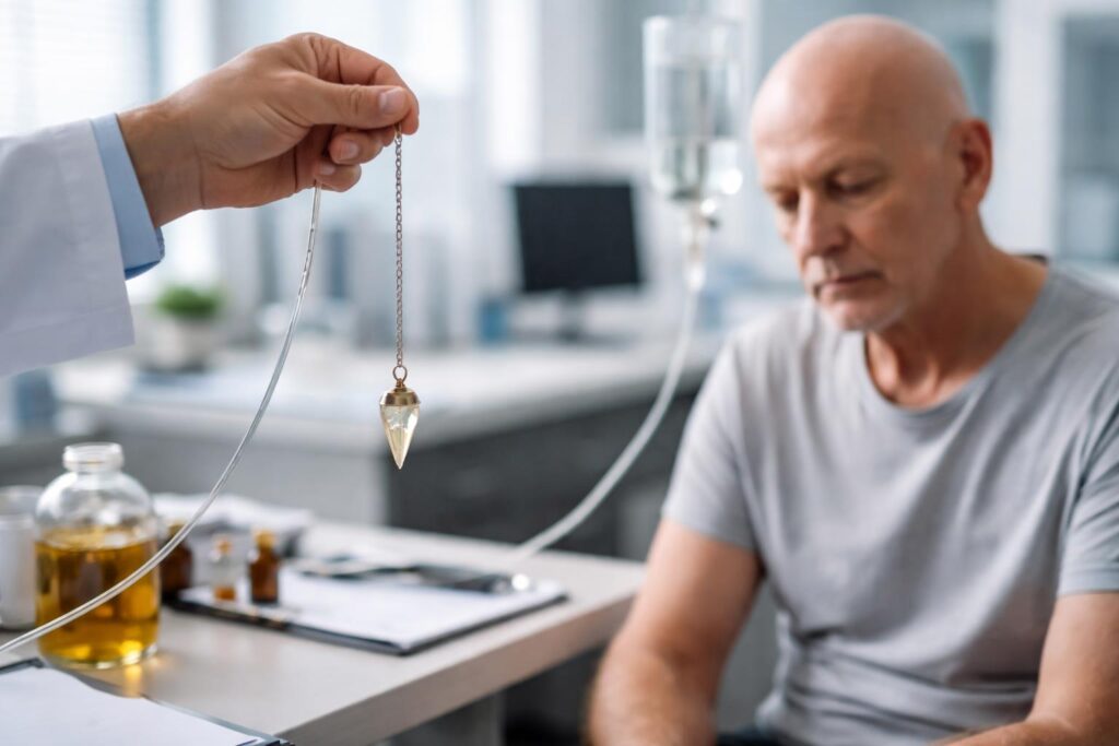 Krebskranker Mann wurde mit Pendel für „gesund“ erklärt
