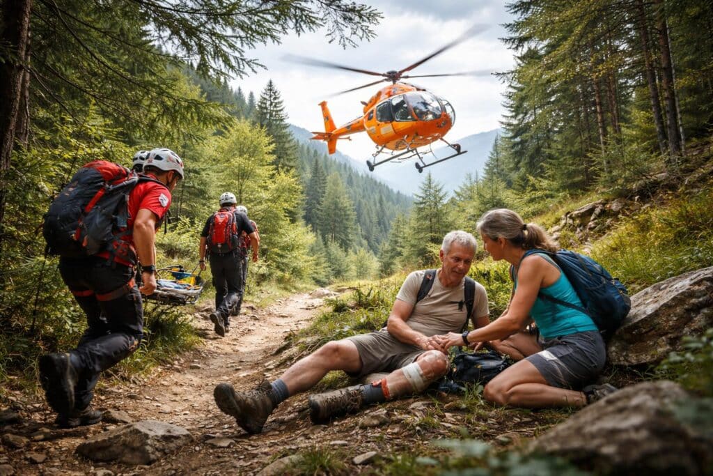Wanderer verletzte sich am Hohen Gallin schwer
