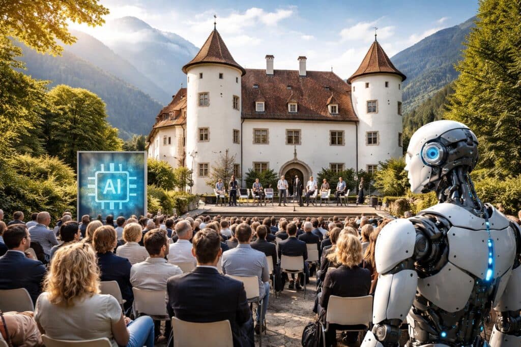 In ihrem Schloss stehen KI und europäische Politik auf dem Prüfstand