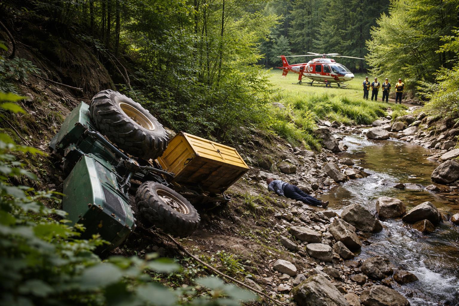 Von Traktor überrollt: Mann tödlich verunglückt