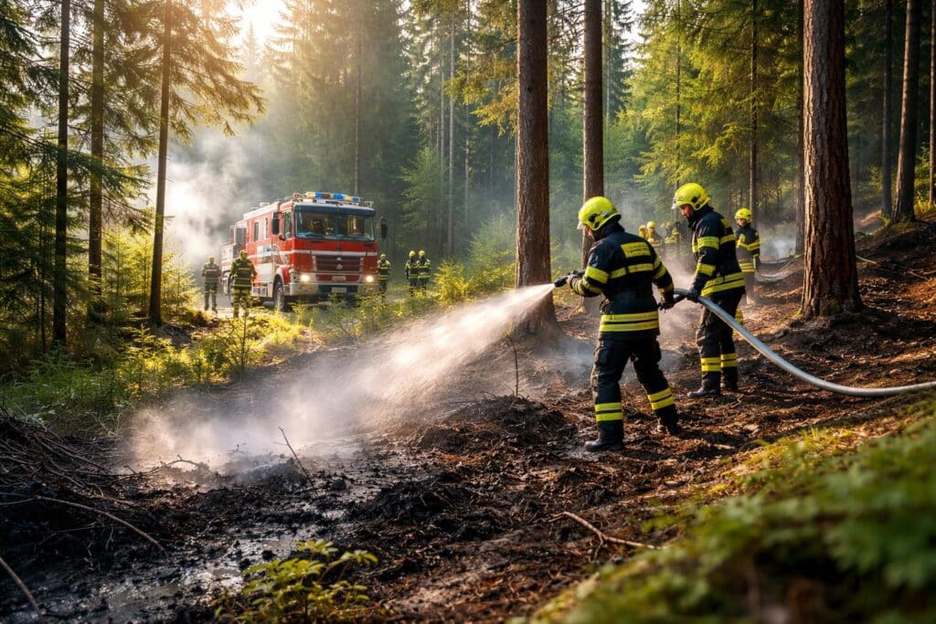 Kleiner Waldbrand bei St. Kanzian rasch gelöscht