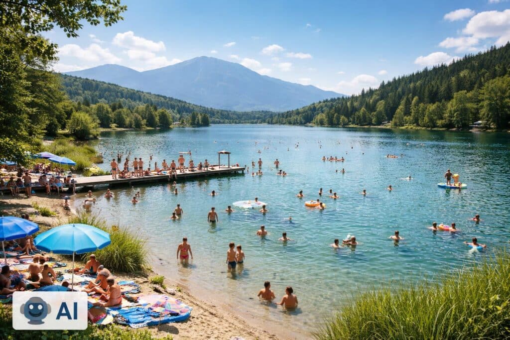 Seen fast ausnahmslos mit Spitzen-Temperaturen