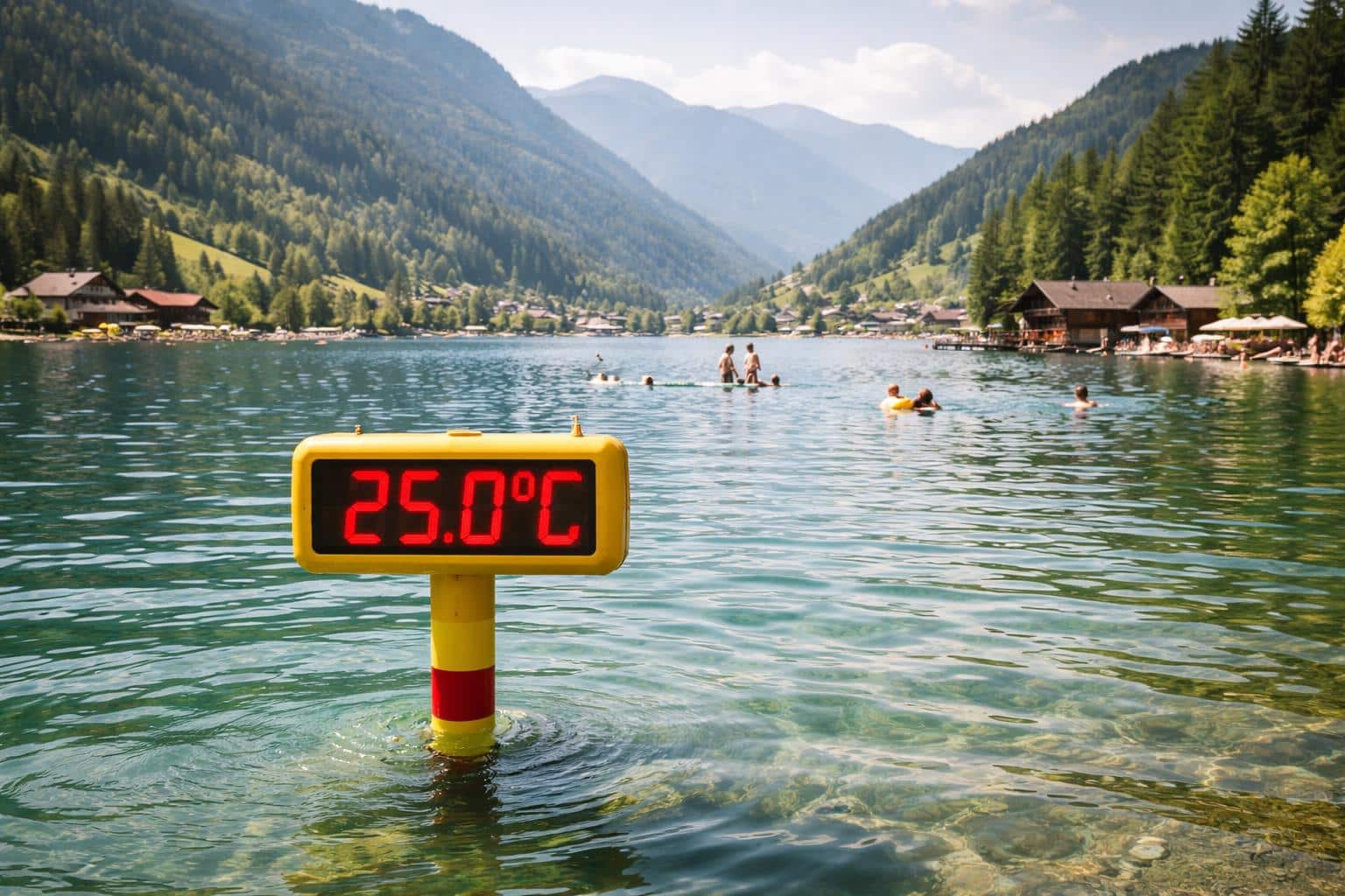 Seit 9 Tagen steigen die Seetemperaturen in Kärnten um 0,5 Grad pro Tag