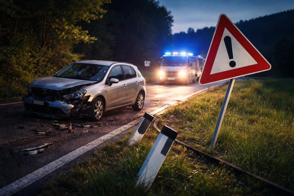 Pkw-Lenkerin mit 1,2 Promille verunglückt
