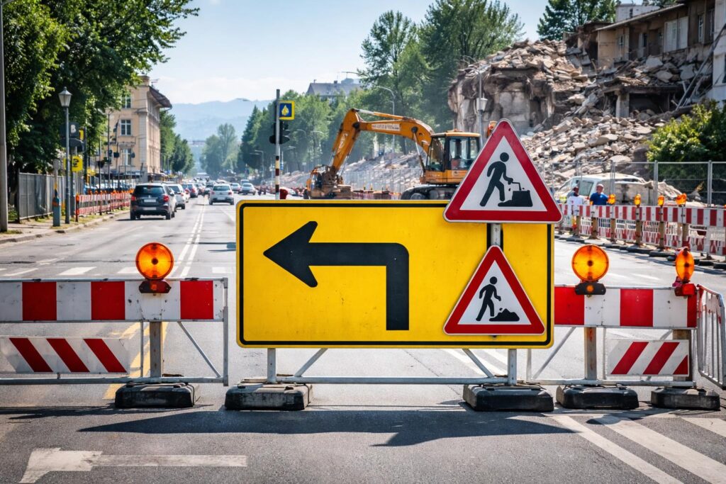 St. Veiter Straße eine Woche gesperrt