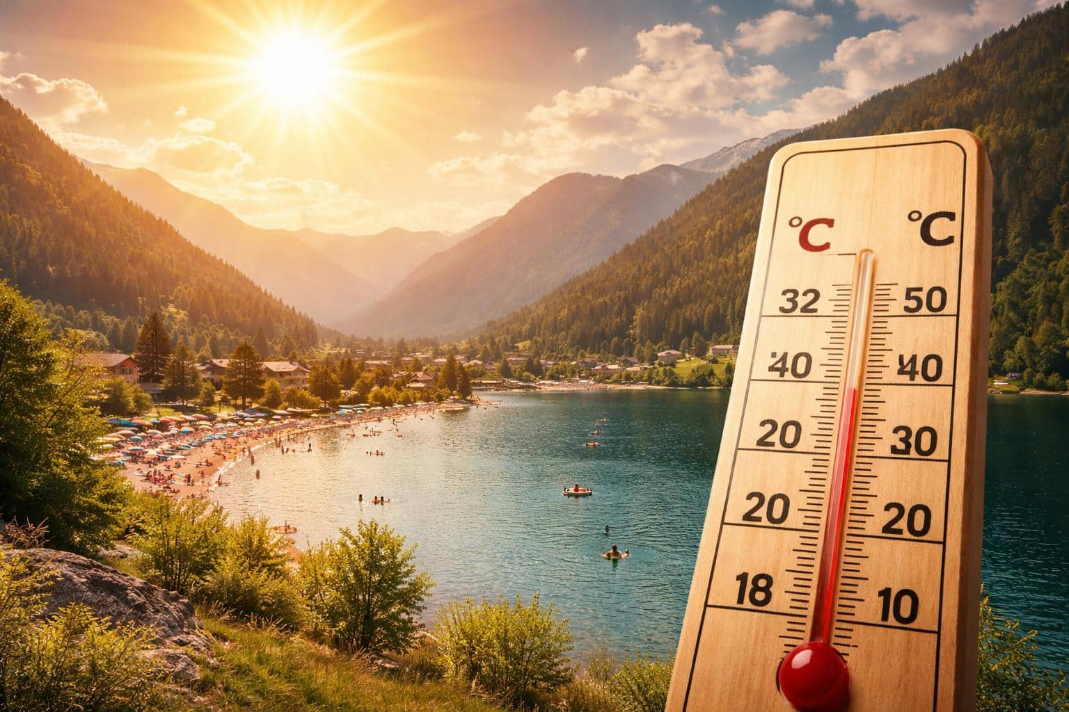 Fast 40 Grad: Hitzeglocke bringt noch höhere Temperaturen nach Kärnten