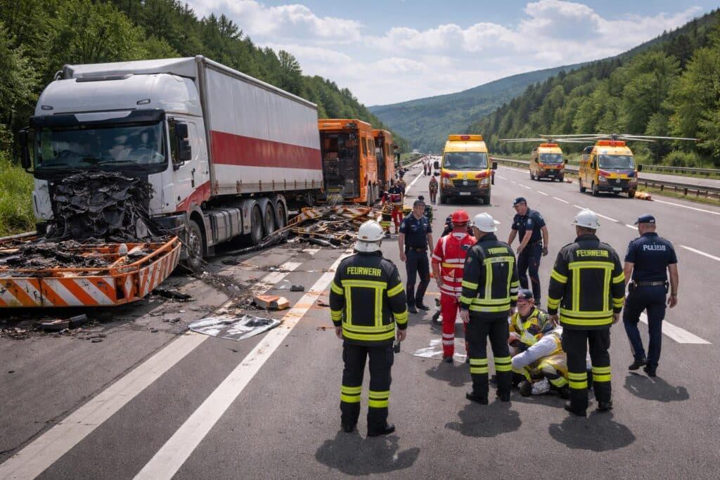 Ein Todesopfer und zwei Schwerverletzte auf A2