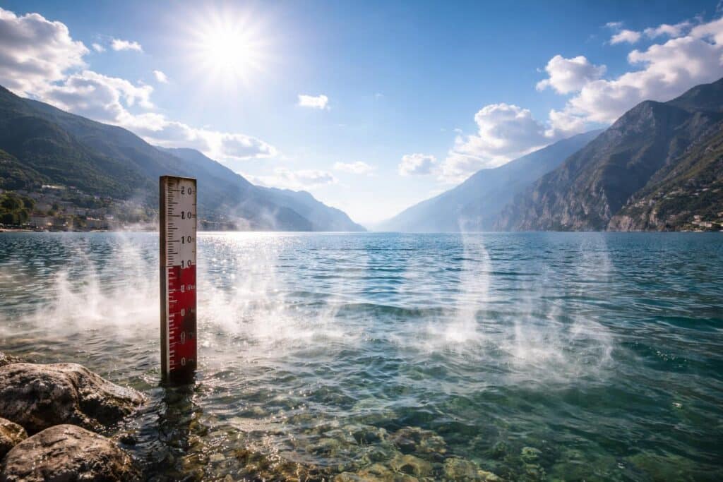 Verdunsten aus dem Gardasee wirklich täglich Milliarden Liter Wasser?
