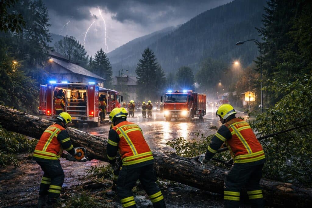 Unwetter fegt über Kärnten: Zahlreiche Feuerwehreinsätze