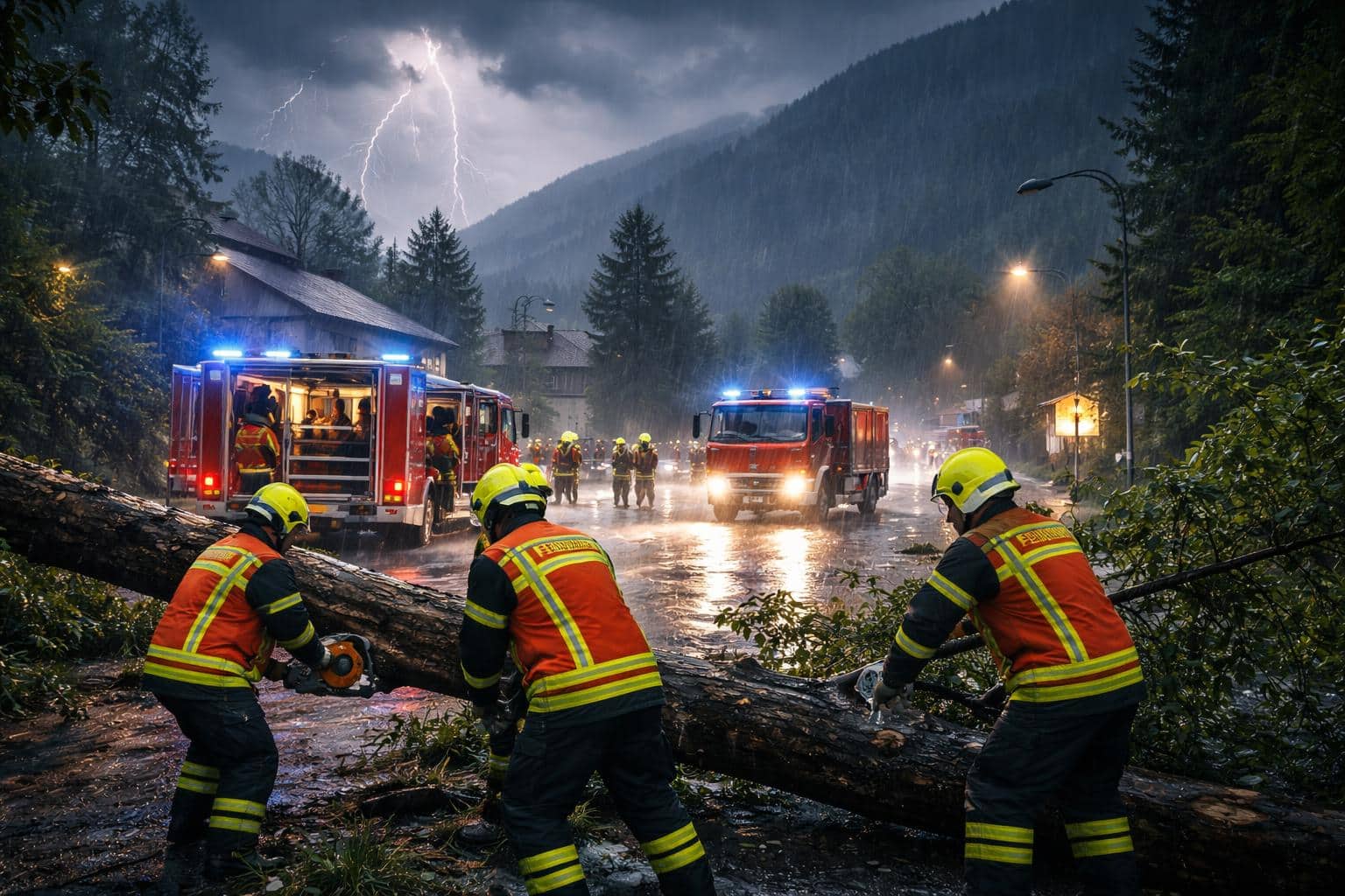 Unwetter fegt über Kärnten: Zahlreiche Feuerwehreinsätze