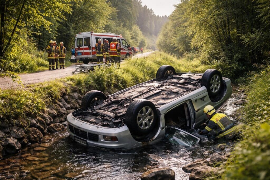 Verkehrsunfall mit Eigenverletzung – Alkoholisierung – Führerscheinabnahme