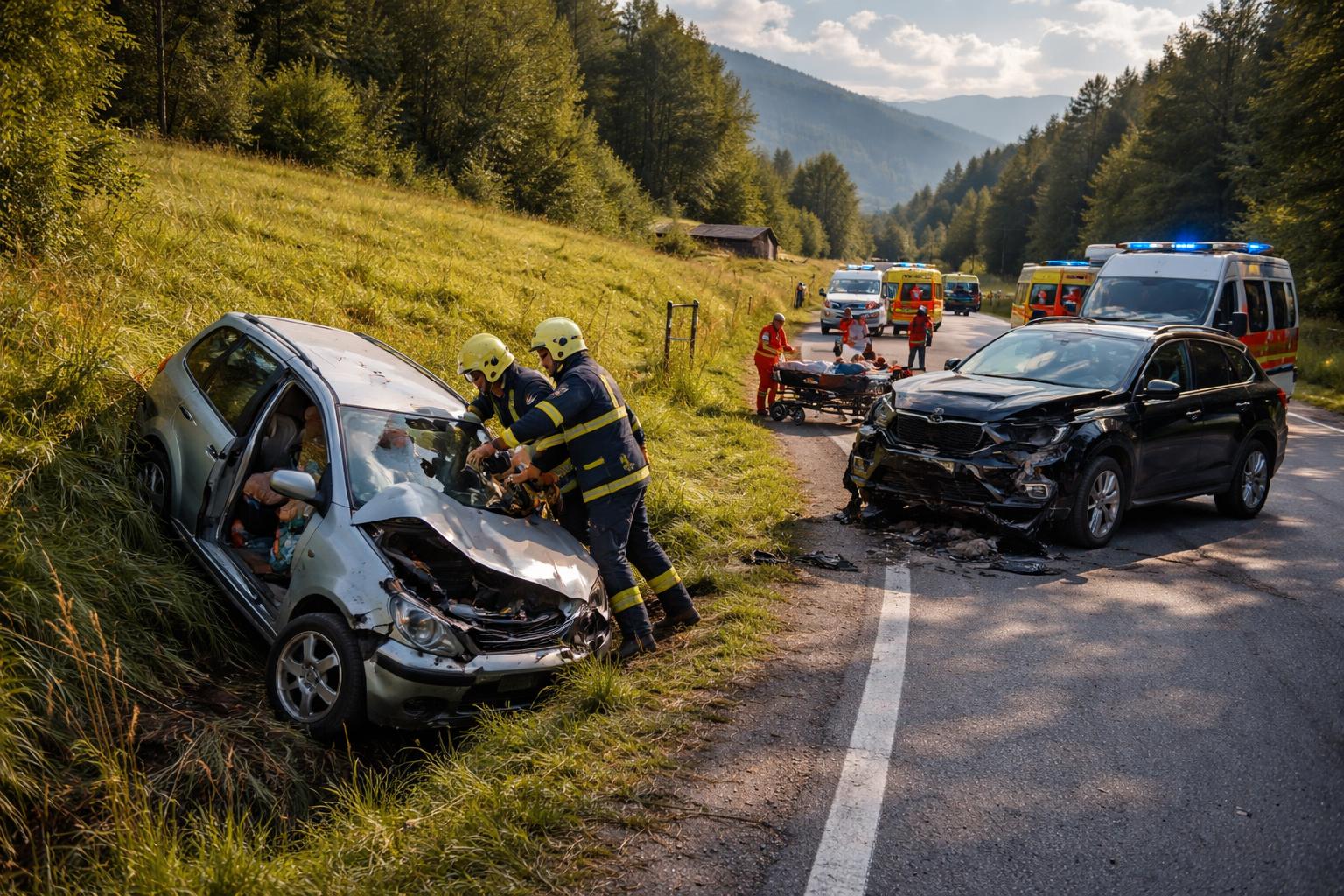 Verkehrsunfall mit Personenschaden im Bezirk Spittal an der Drau