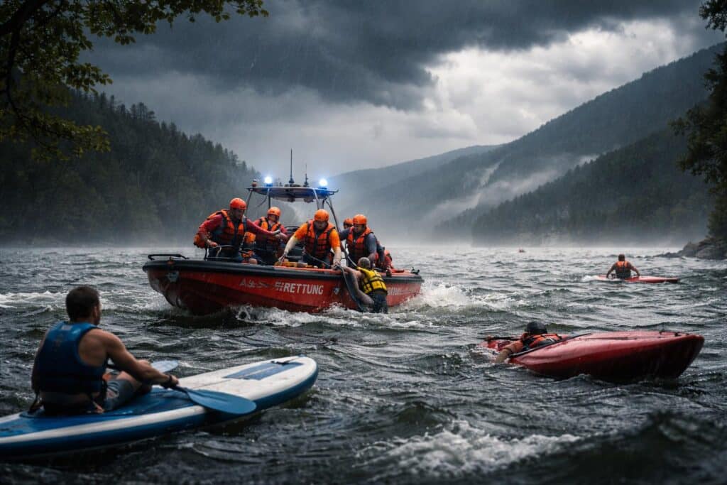 Heftiger Sturm: Mehrere Wassersportler gerieten im Millstätter See in Not