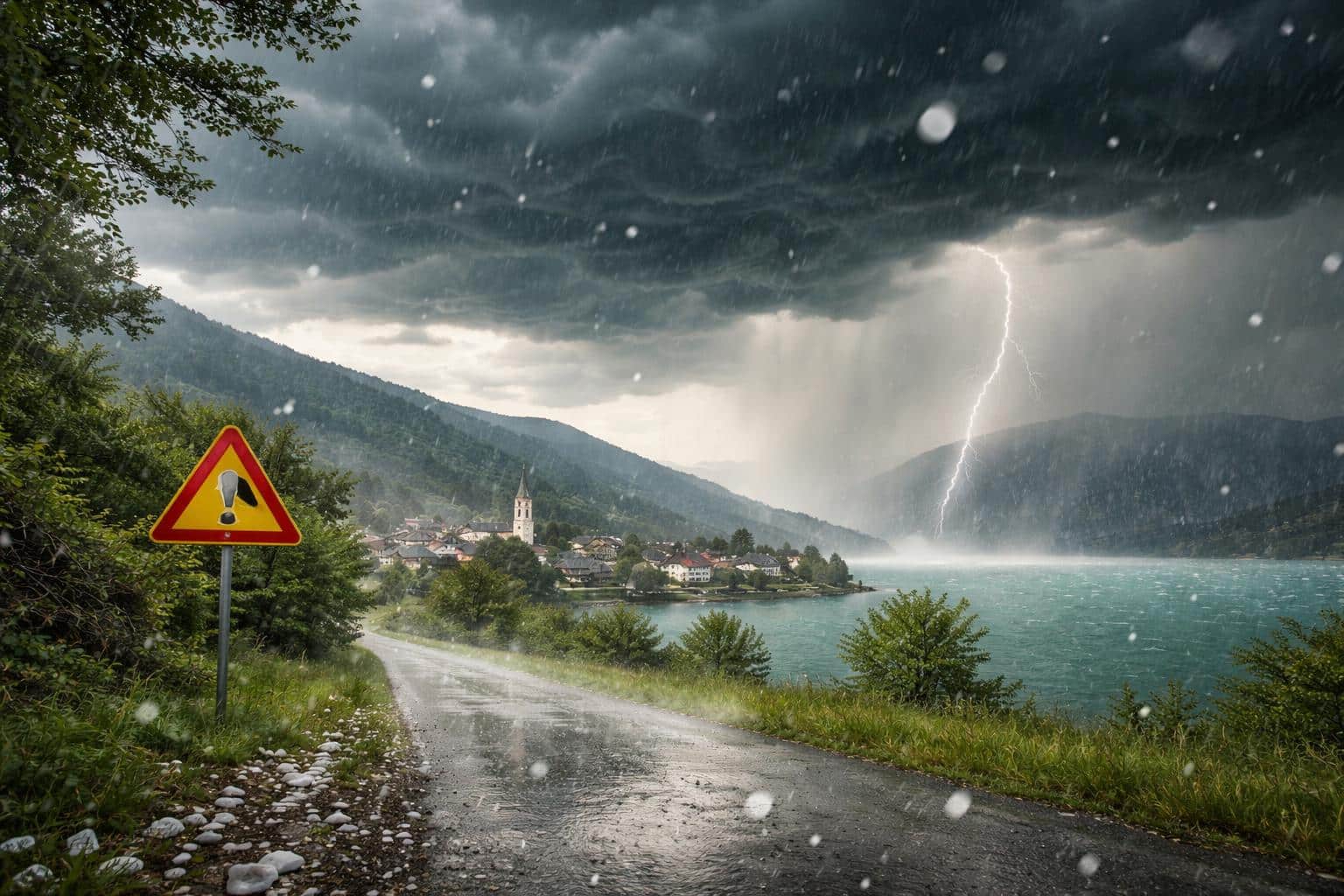 Sturm, Hagel, Starkregen: Hitzewelle endet in ganz Kärnten mit Unwettern