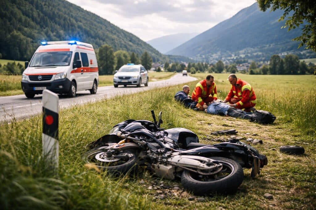 Verkehrsunfall mit Personenschaden im Bezirk Spittal/Drau