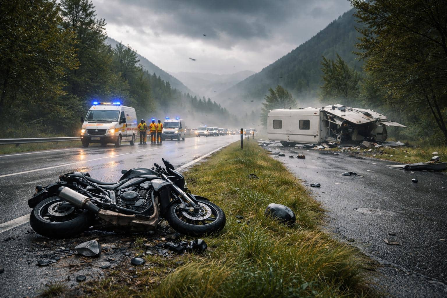 Sturmböen lösen Unfallserie aus