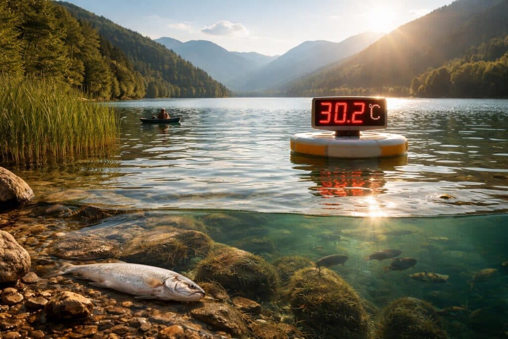 Problem für Fische: Erstmals hat ein Kärntner See die 30-Grad-Marke überschritten