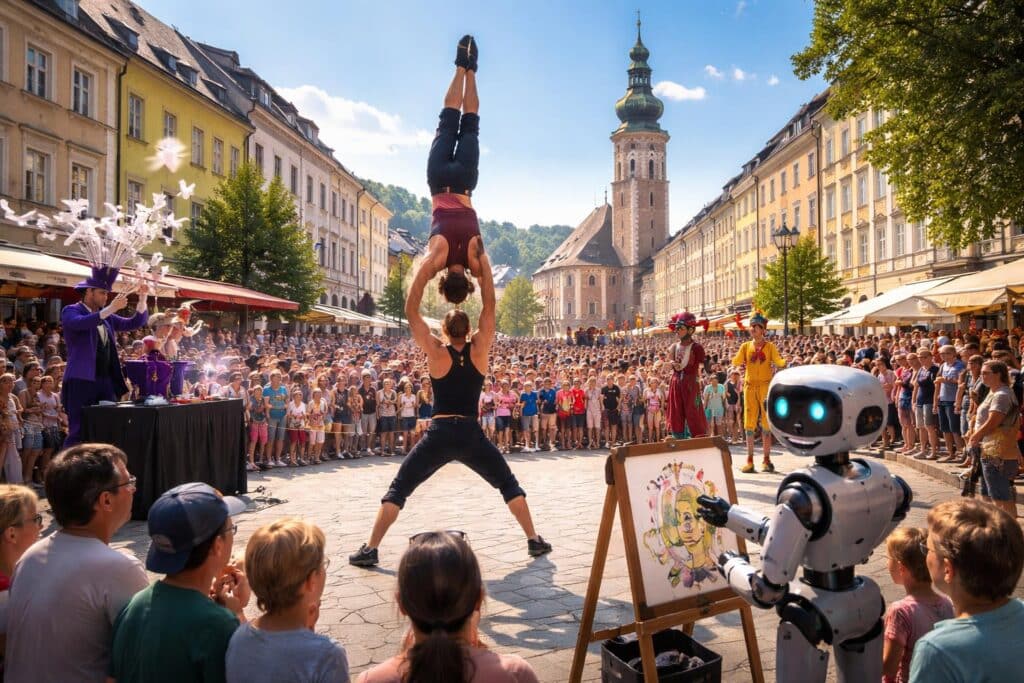 Straßenkunst macht Innenstadt zur Bühne