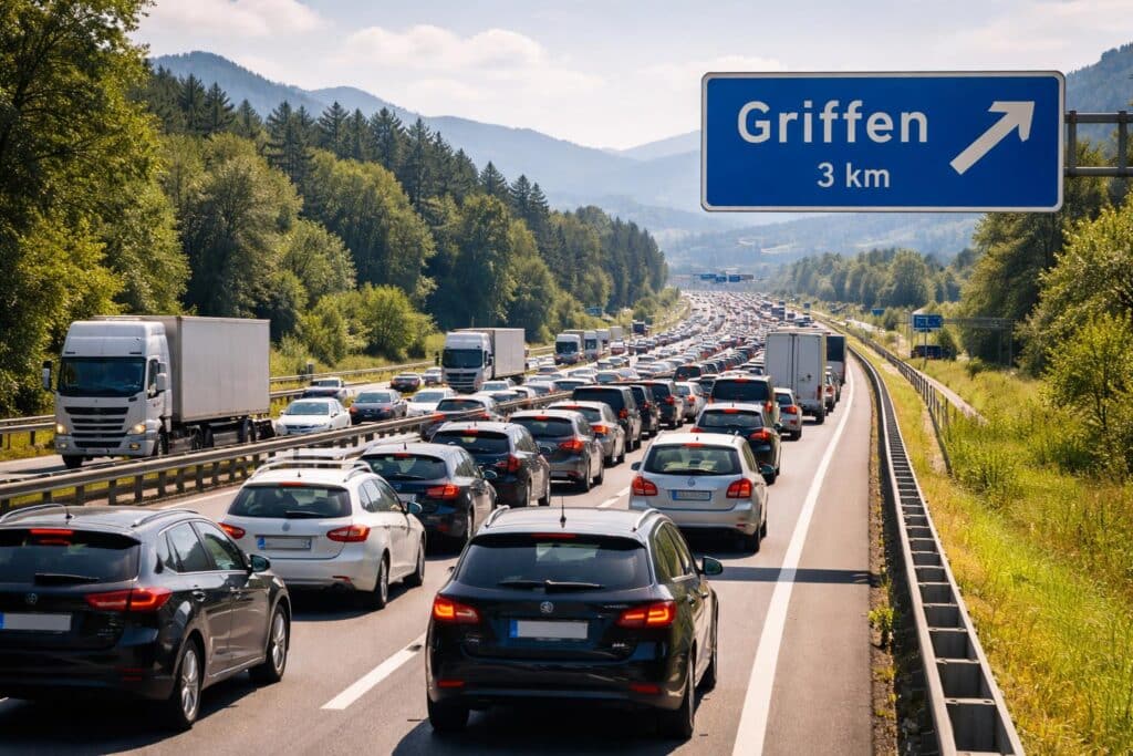 A2 Klagenfurt Richtung Griffen