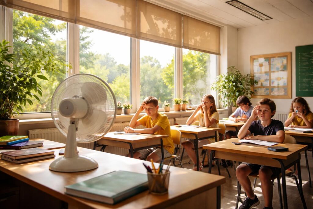 Schulen sollen besser vor Hitze geschützt werden