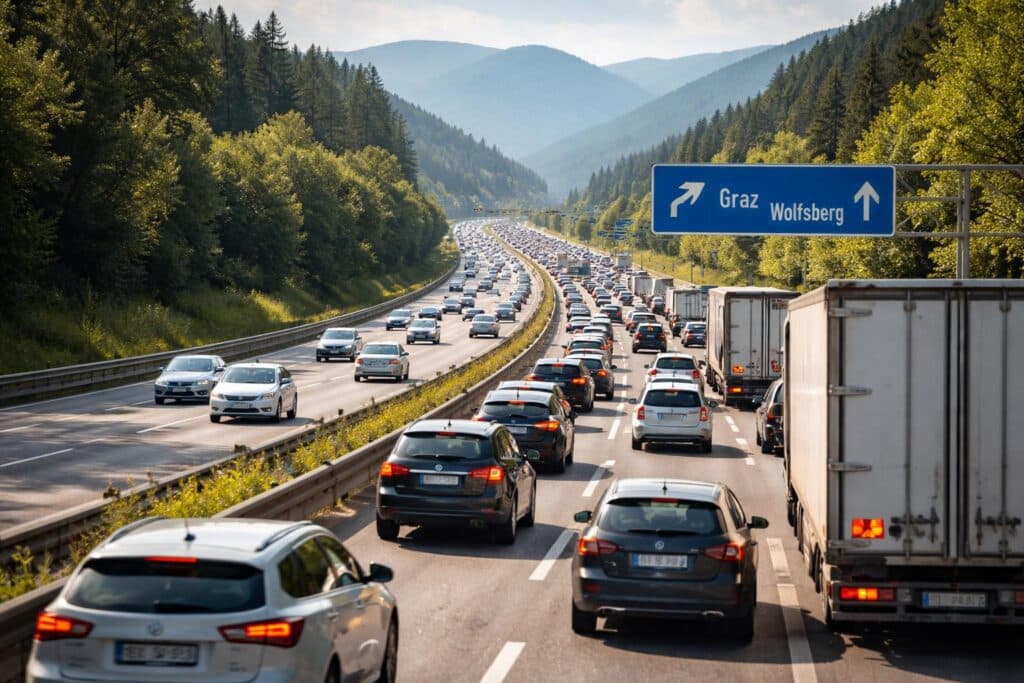 A2 Süd Autobahn, Klagenfurt Richtung Graz
