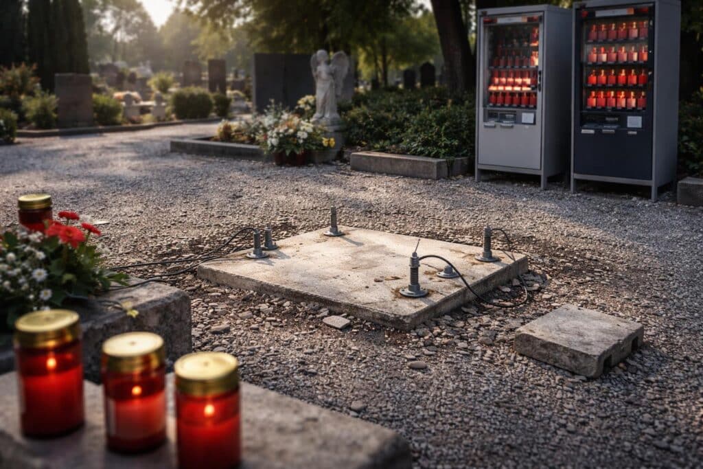 Diebstahl eines Kerzenautomaten