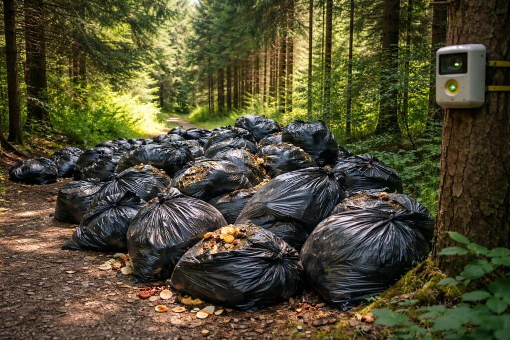 60 Stück : Wieder Müllsäcke mit Speiseresten in Kärntner Wald entsorgt