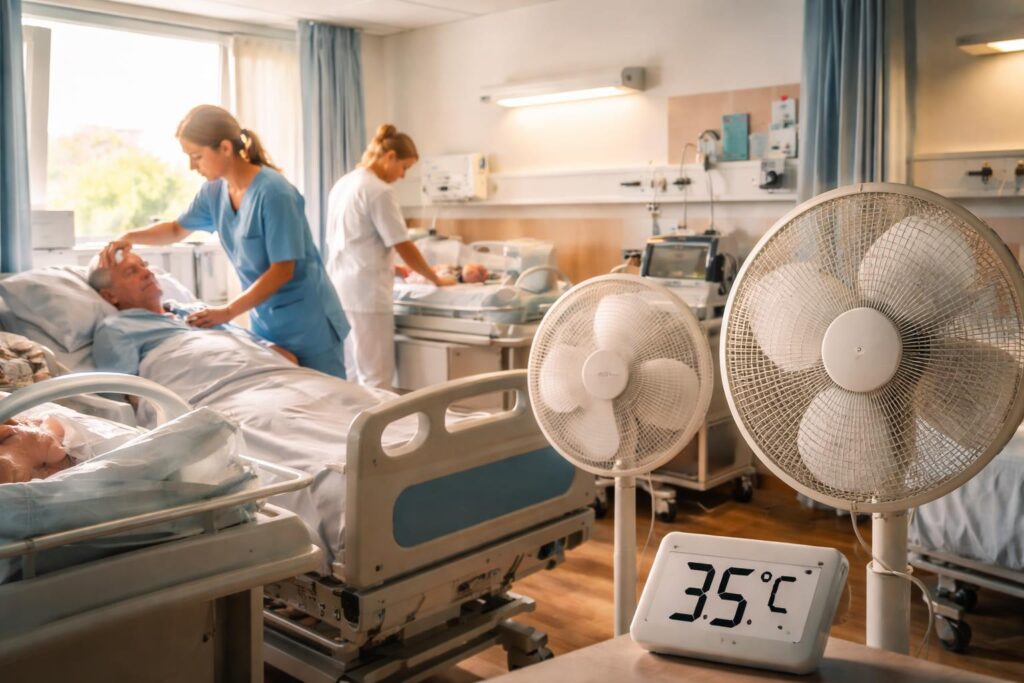 Hitze in Spitälern: Bis zu 35 Grad auf Palliativ- und Säuglingsstation