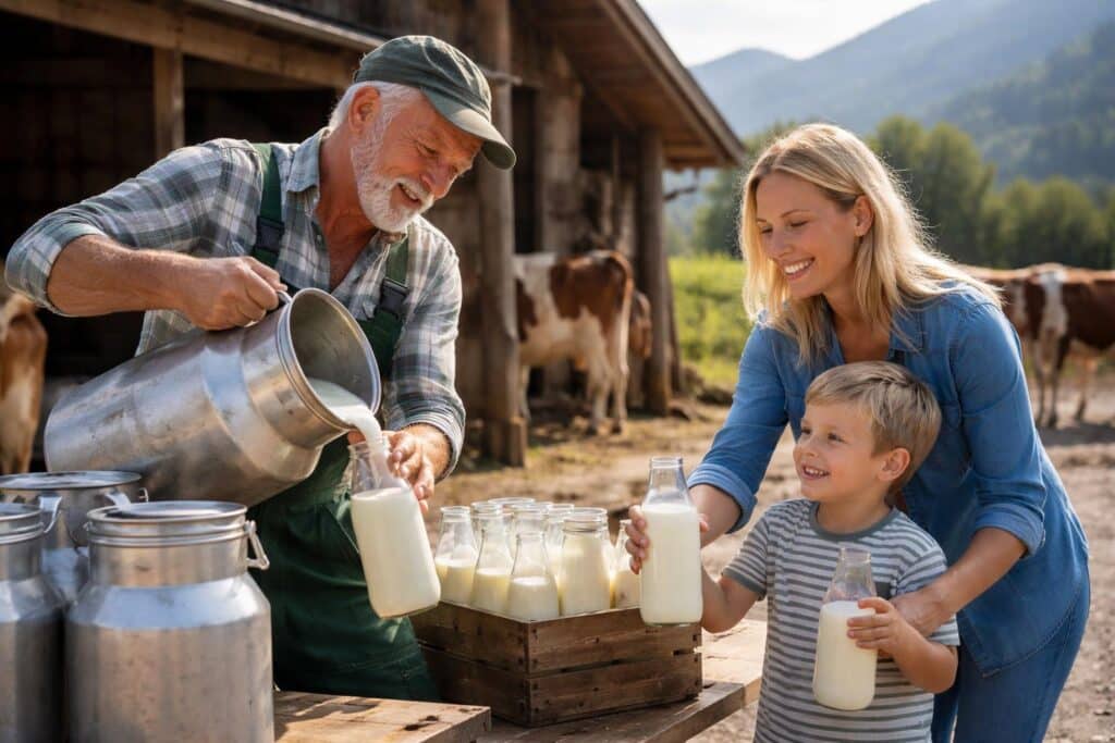 „Will sie nicht wegschütten“: Kärntner Bauer muss täglich 300 Liter Milch verschenken