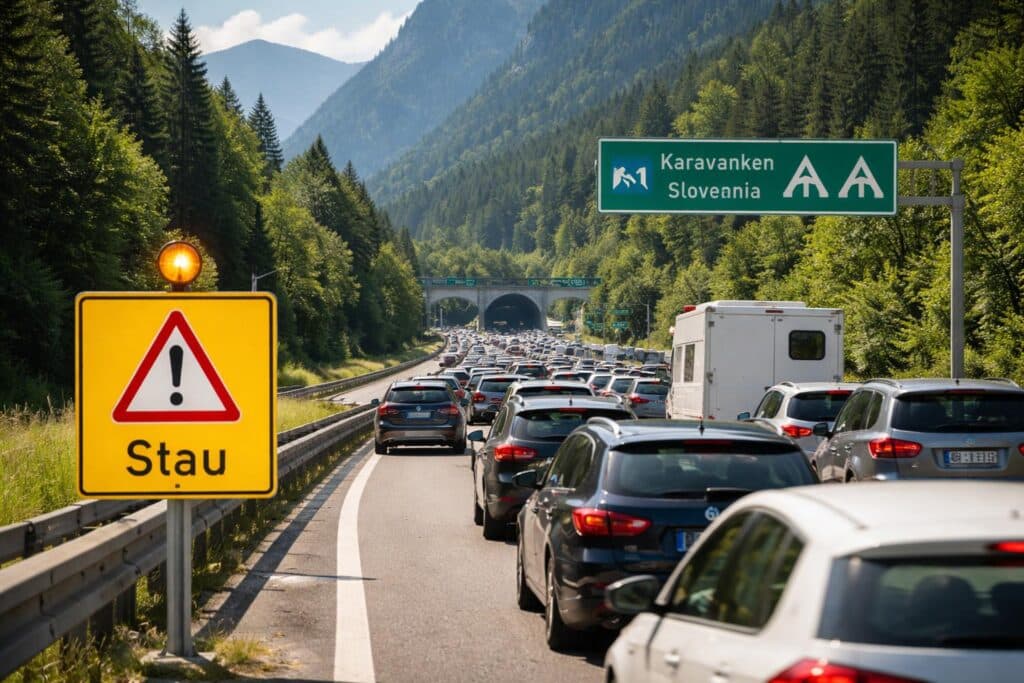 A11 Karawanken Autobahn, Villach Richtung Laibach