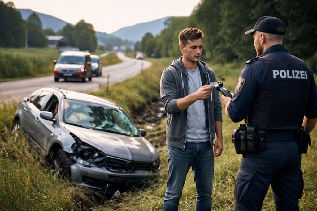 Verkehrsunfall - Führerscheinabnahme