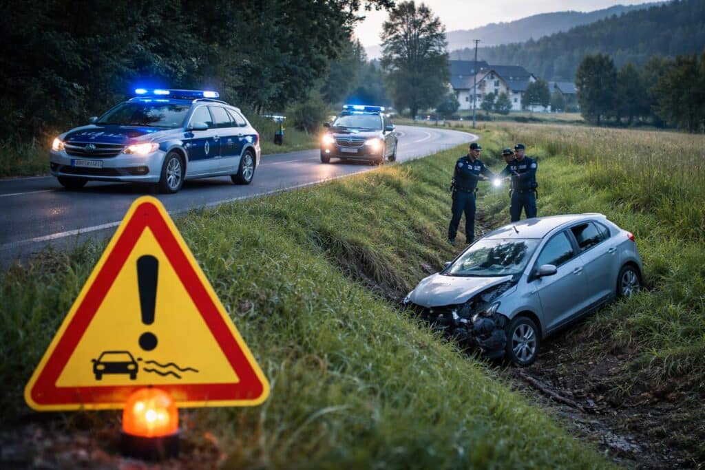E‑Call löste Polizeieinsatz aus: Lenker war verschwunden