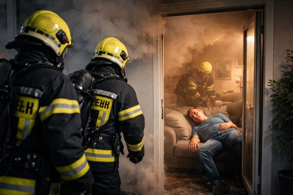 Starke Rauchentwicklung: Mann schlafend in Wohnung entdeckt
