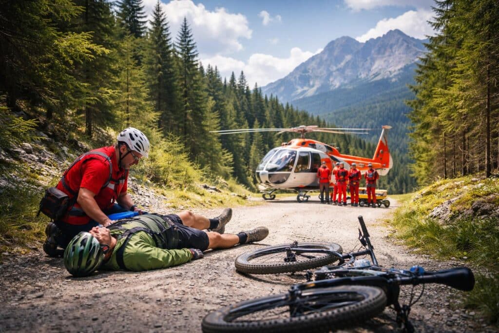 Mountainbiker bei Sturz verletzt