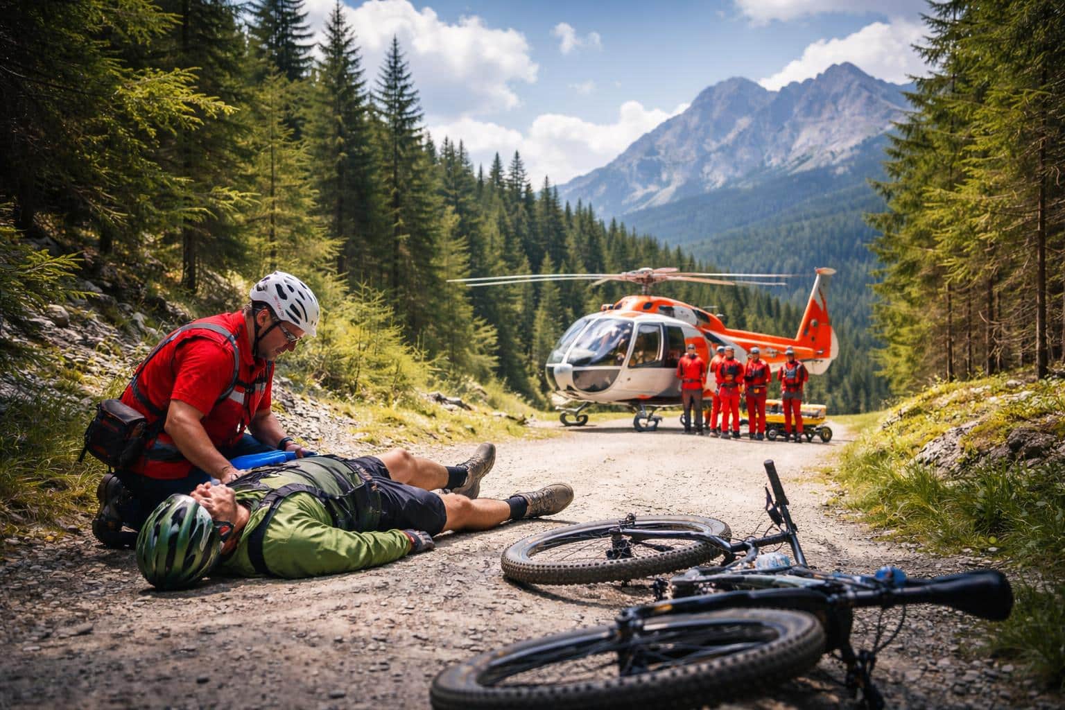 Mountainbiker bei Sturz verletzt