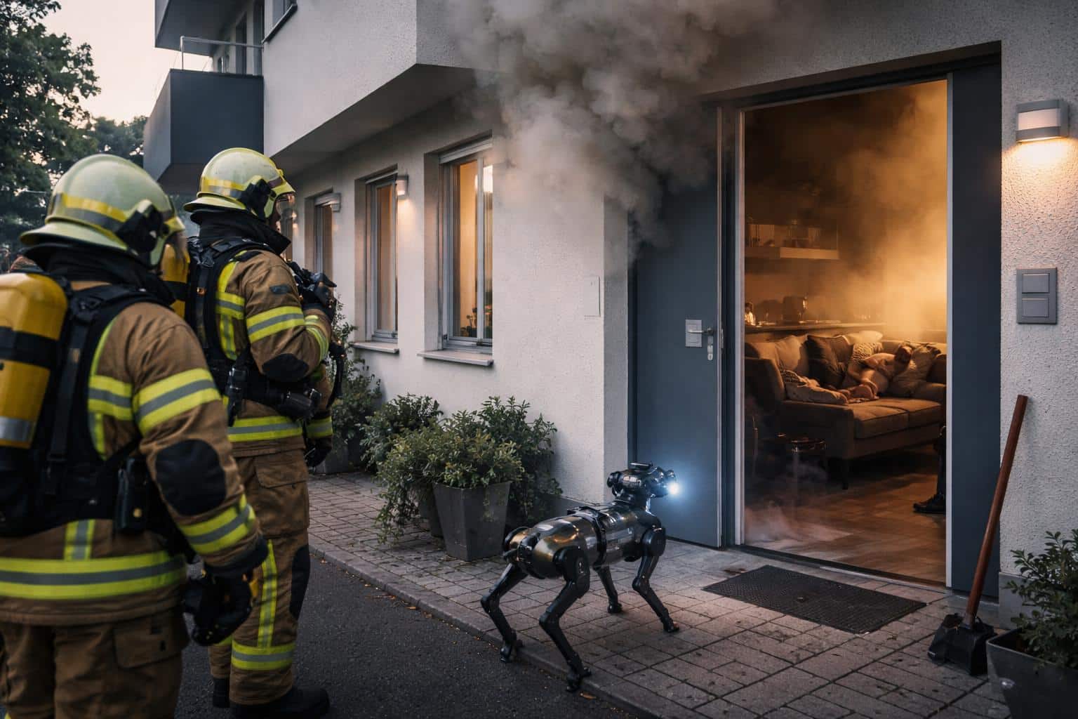 Rauch drang aus Wohnung, Mann war beim Kochen eingeschlafen