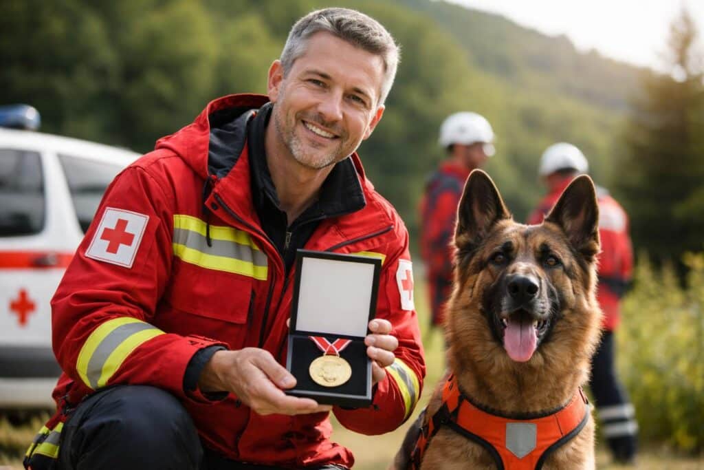 Erster Kärntner erhielt höchste Auszeichnung der Rettungshundebrigade