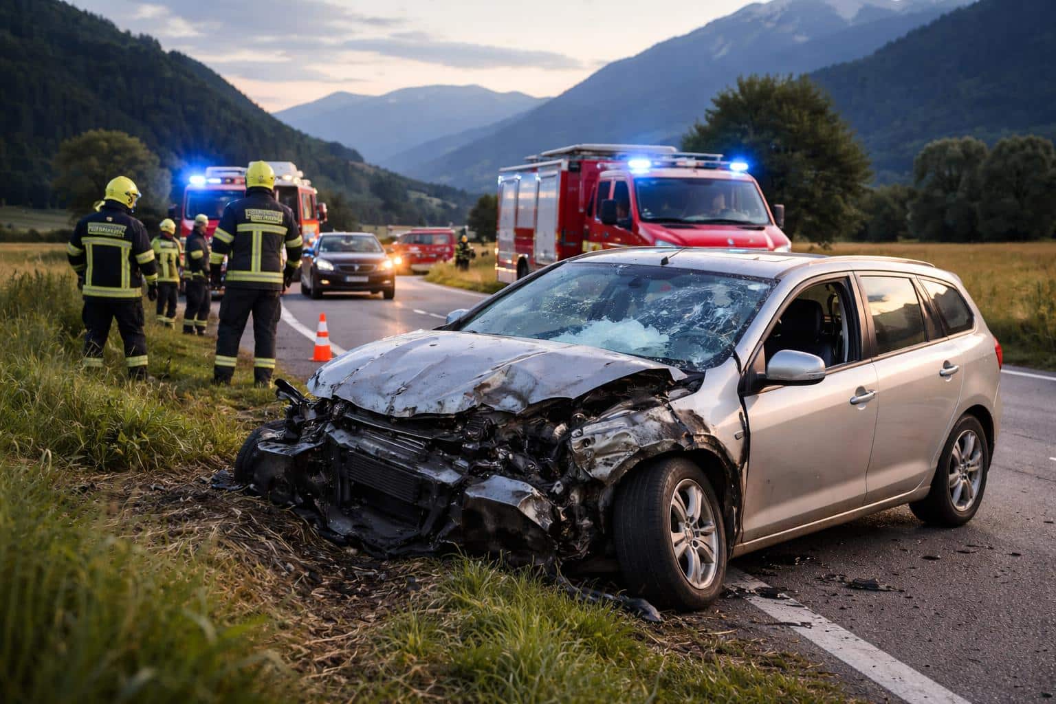 Verkehrsunfall mit Personenschaden im Bezirk Spittal an der Drau