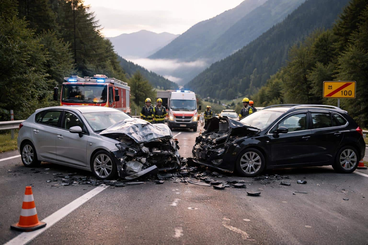 Kärnten: Frontalzusammenstoß nach Überholmanöver: 40-Jähriger verletzt